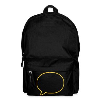 Personalize your own speech bubble comic - Backpack - black - Front