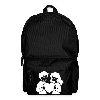 Liebespaar Verliebt Herz - Rucksack - Schwarz - Vorne