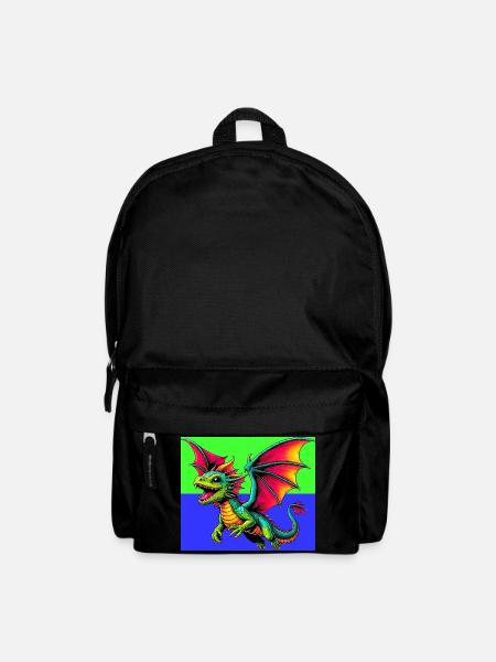 Drache - Rucksack - Schwarz