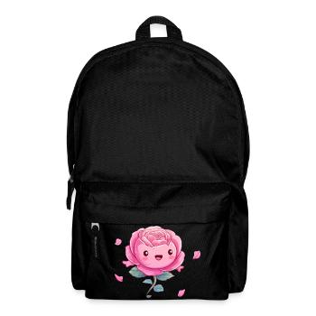 Dessin animé rose câlin - Sac à dos - noir - Devant