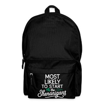 Am ehesten wird er Unfug anfangen - Rucksack - Schwarz - Vorne