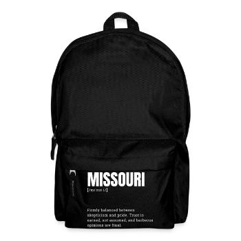 Missouri Bold Typo Art - Backpack - black - Front
