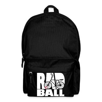 Radball, Cycleball, Hallenradsport - Rucksack - Schwarz - Vorne