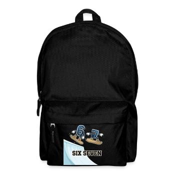 67 Six Seven Meme Snowboarding Funny - Backpack - black - Front