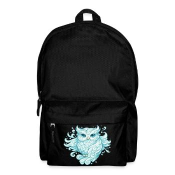 Air owl – animal made of wind - Backpack - black - Front