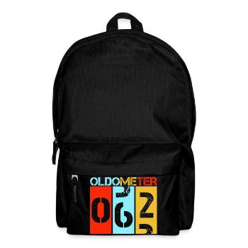 Oldometer 62 Years Retro 62nd Birthday - Backpack - black - Front