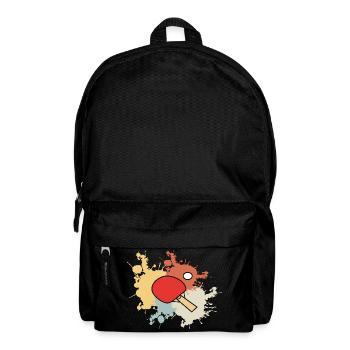 Tischtennis Retro Tischtennisschläger - Rucksack - Schwarz - Vorne
