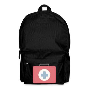 Design de l’icône de premiers secours rouge - Sac à dos - noir - Devant