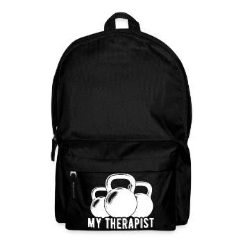 My Therapist Kettlebell Fun GYM Fitness - Backpack - black - Front