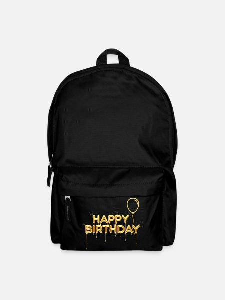 Happy Birthday Liquid Gold - Edler Geburtstag - Rucksack - Schwarz