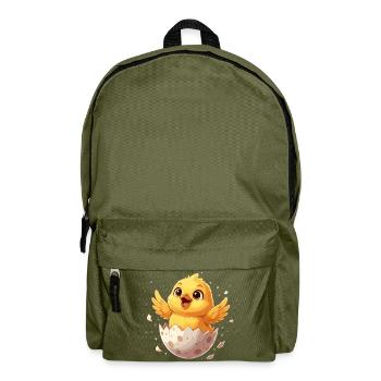 Chicks from the Egg – Happy Departure - Backpack - olive green - Front