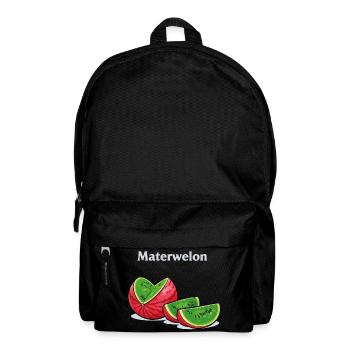 Lustiges Materwelon Meme Design mit absurdem Humor - Rucksack - Schwarz - Vorne