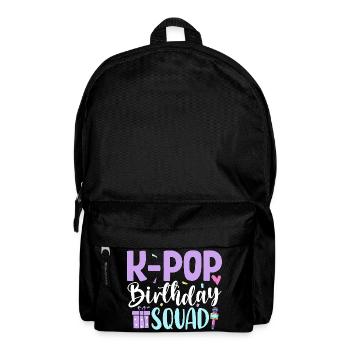 K Pop Birthday Squad - Rucksack - Schwarz - Vorne