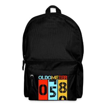 Oldometer 58 Retro Vintage Birthday Level Up - Backpack - black - Front