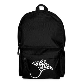 Mantarochen und Schädel (weiß) - Rucksack - Schwarz - Vorne