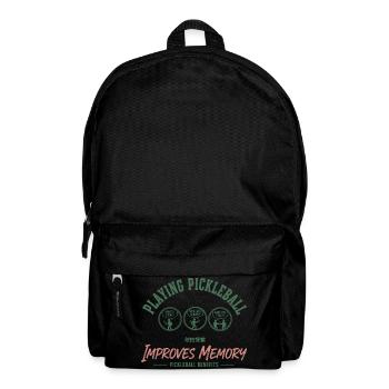 Pickleball, lustiger Spieler, Pickle Ball spielt Liebe. - Rucksack - Schwarz - Vorne