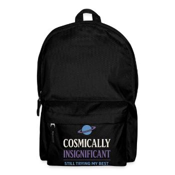 Existenzieller Humor, Nihilismus, Humor, - Rucksack - Schwarz - Vorne