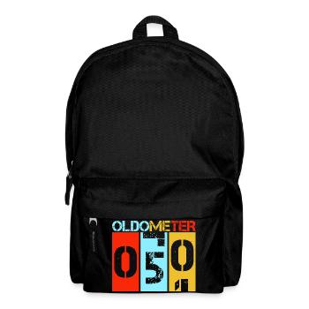 Oldometer 50 Vintage Retro 50th Birthday - Backpack - black - Front