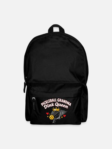 Pickleball Grandma Dink Queen Funny - Backpack - black