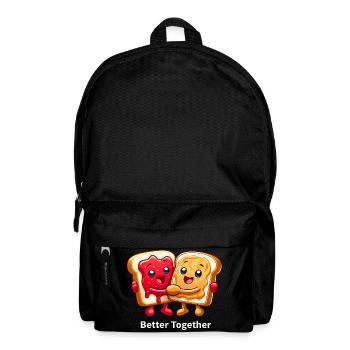 PBJ Sandwich Erdnussbutter Marmelade beste Freunde - Rucksack - Schwarz - Vorne