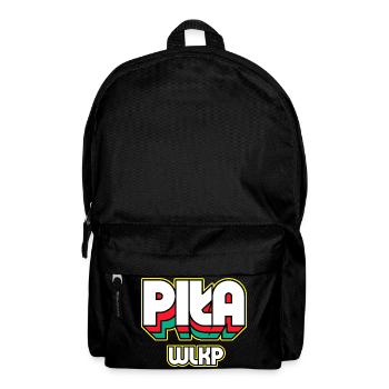 Piła Wlkp., nom de la ville dans un style rétro - Sac à dos - noir - Devant
