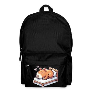Schlafender Capybara - Rucksack - Schwarz - Vorne