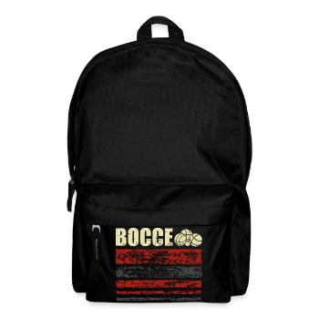Bocce Petanque Boule Player - Backpack - black - Front