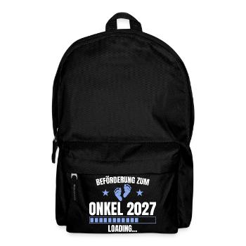 Beförderung zum Onkel 2027 – Loading - Rucksack - Schwarz - Vorne