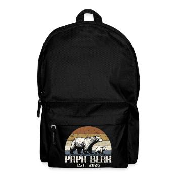 Papa Bear - Father 2026 Father's Day Gift - Backpack - black - Front