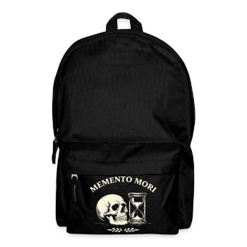 Memento Mori Skull - Backpack - black - Front