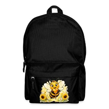 Biene Honig Imker Honigwabe Blumen Wiese Insekt - Rucksack - Schwarz - Vorne