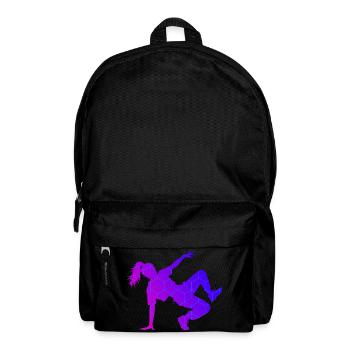 Geschenkidee für die Breakdancerin mit Break Dance - Rucksack - Schwarz - Vorne
