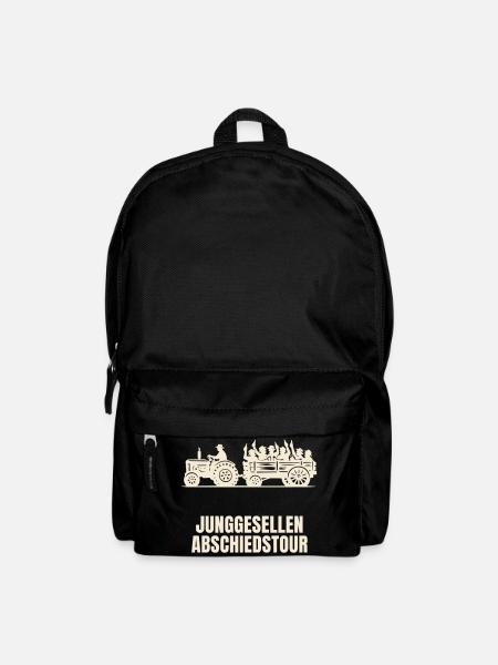 Junggesellenabschied Traktor - JGA - Rucksack - Schwarz