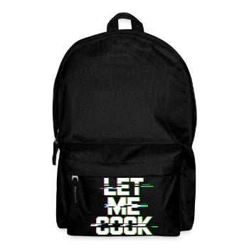 Let Me Cook Cooking Grilling Meme Grill Master Chef - Backpack - black - Front