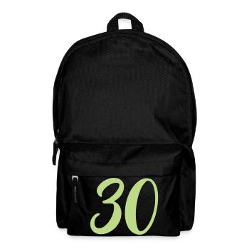 30 Zahl - Rucksack - Schwarz - Vorne
