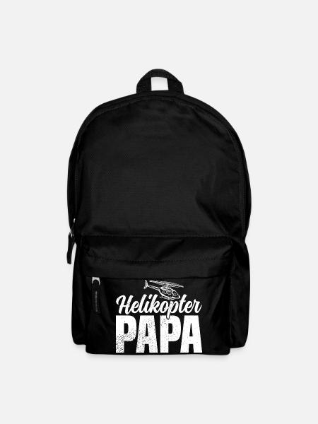 Helikopter Papa - Rucksack - Schwarz