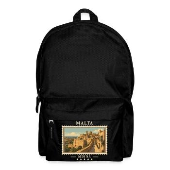 Marque de voyage vintage de Malte Mdina - Sac à dos - noir - Devant