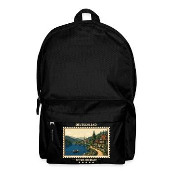 Deutschland Titisee-Neustadt Vintage Reisemarke - Rucksack - Schwarz - Vorne