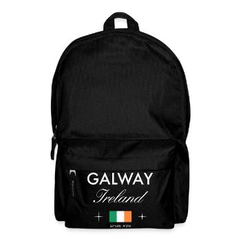 Galway Ireland Coordinates Travel Souvenir - Backpack - black - Front