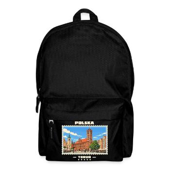 Polska Toruń Vintage Reisemarke - Rucksack - Schwarz - Vorne