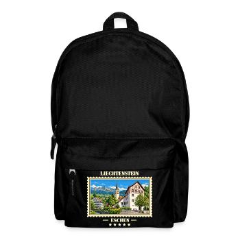 Liechtenstein Eschen Vintage Reisemarke - Rucksack - Schwarz - Vorne