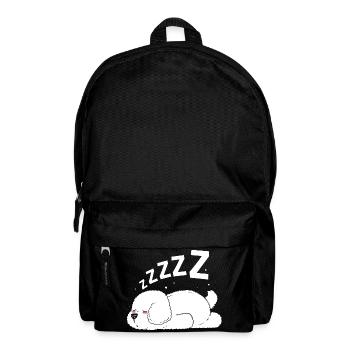 Bichon Frise Hund - Rucksack - Schwarz - Vorne