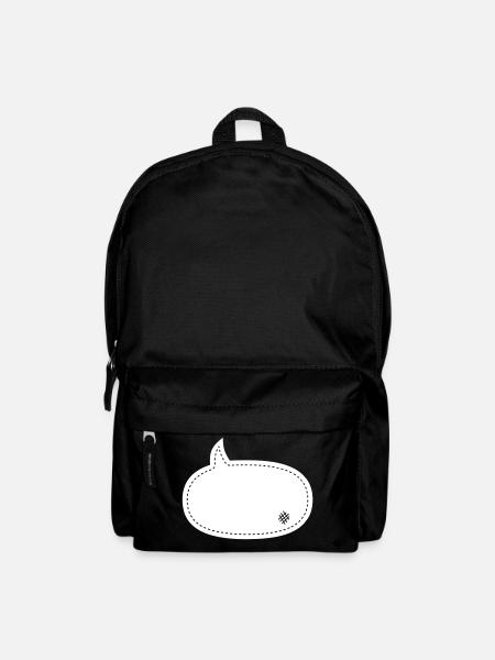 speech balloon patch - Backpack - black