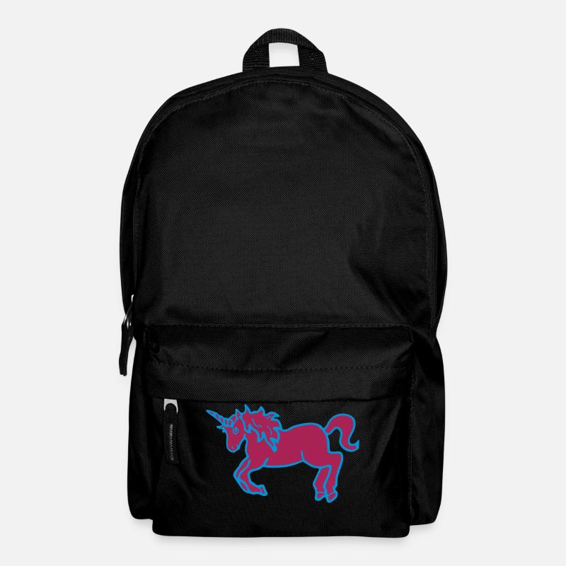 unicorneinhorn pferd - Rucksack - Schwarz