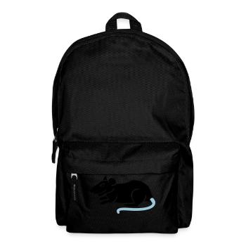 Ratte / rat (2c) - Rucksack - Schwarz - Vorne
