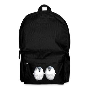 Best Friends Pinguine - Pinguin - Comic - Paar - Rucksack - Schwarz - Vorne