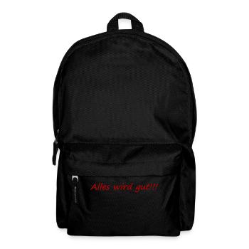 Alles wird gut,positiv,aufheiternd,gute laune, - Rucksack - Schwarz - Vorne