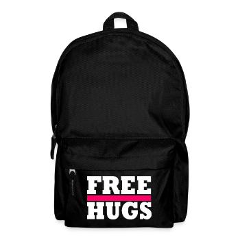 Free Hugs - Rucksack - Schwarz - Vorne
