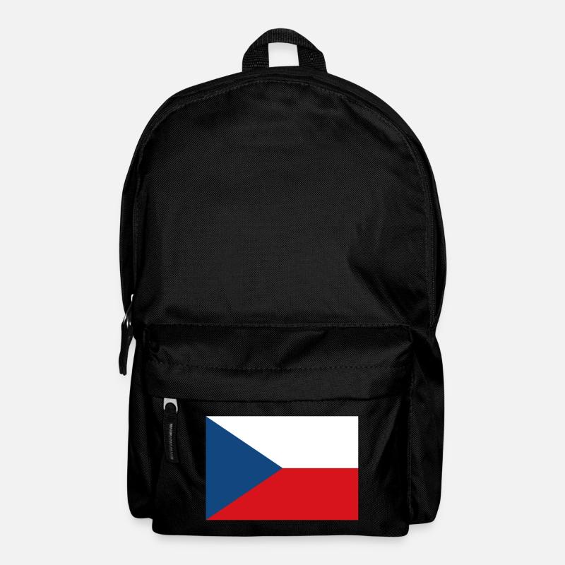 Czech Republic Flag - Backpack - black