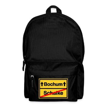 Bochum Aufstieg Schalke - Rucksack - Schwarz - Vorne